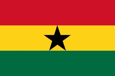 Ghana nylon flag