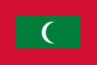 Maldives nylon flag