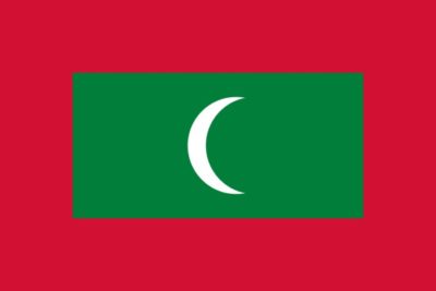 Maldives nylon flag