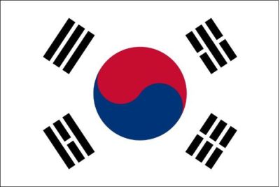 South Korea nylon flag