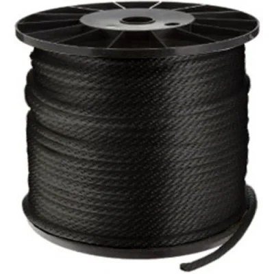 black nylon rope