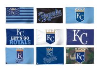 Different KC Royals flags to choose from