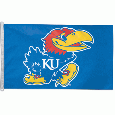 KU Jayhawks flag